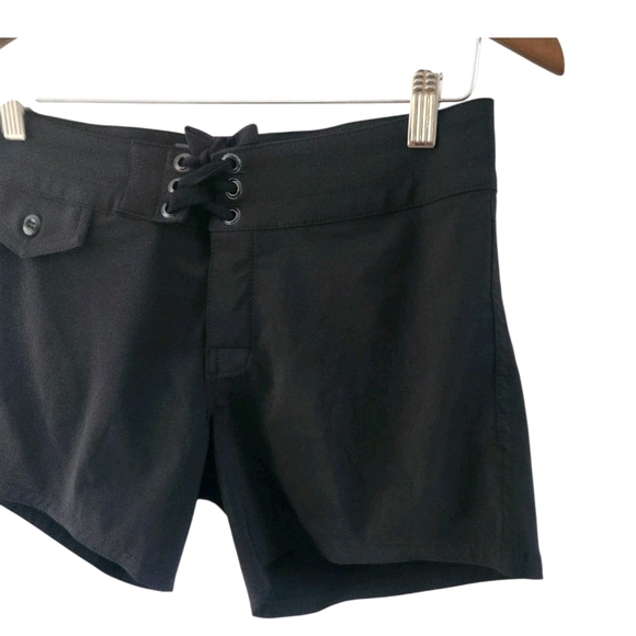 Birdwell Beach Britches Board Shorts Womens 00 Black 405 Made In USA - Picture 3 of 8